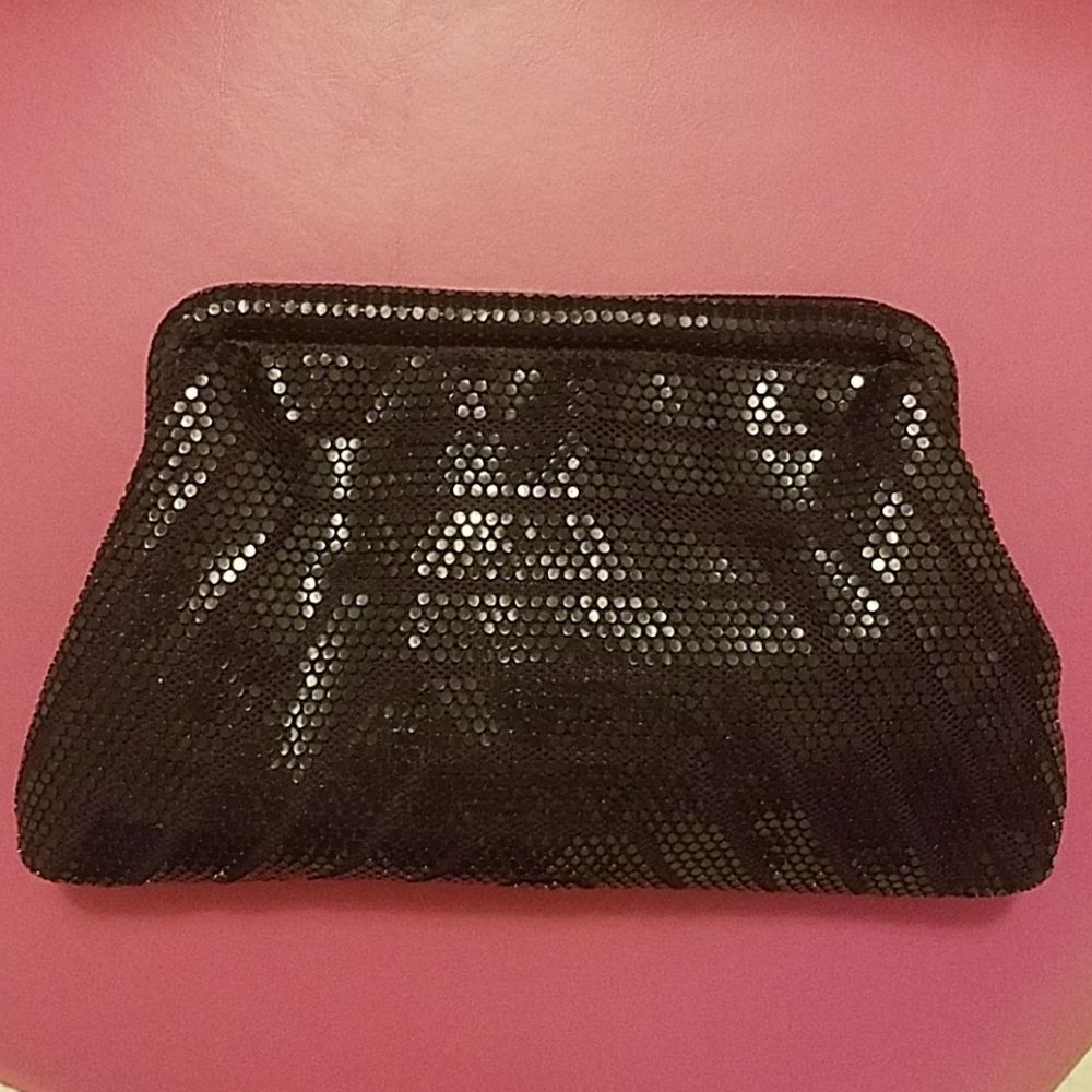 Vintage Purple and Black Sparkly Clutch - Picture 3 of 8